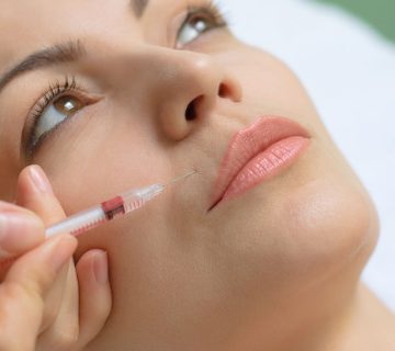 “Botox injection areas in the face”